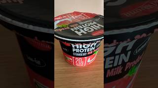 High protein strawberry milk product Milbona Lidl low-fat #protein