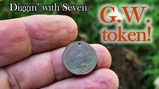 I find a bucket list G.W. Token (Jeton) – Episode 282 METAL DETECTING 1840s house