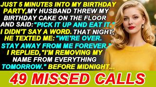 My Husband Threw My Birthday Cake On The Floor And Said,😏 "Pick It Up And Eat It..."😡