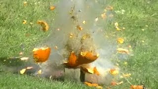Blowing Up Pumpkins with Fireworks