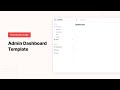 Responsive Admin Dashboard Template - HTML, CSS & JavaScript