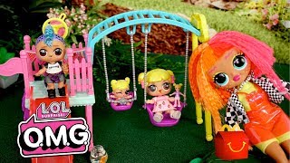 LOL OMG Doll Babysits LOL Goldie & Punk Boi - New Class Pet!