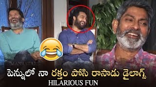 Jr NTR Making Hilarious Fun With Jagapathi Babu and Trivikram | Aravinda Sametha | Manastars