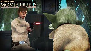 Yoda is really messing with Luke! - Star Wars Movie Duels | German Gameplay