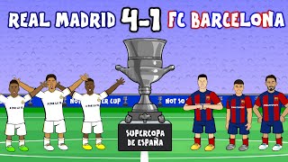 REAL MADRID 4-1 FC BARCELONA | HIGHLIGHTS | Spanish Super Cup final parody (Vinicius Rodrigo Goals)