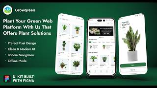 Grow Green Plant App UI Kit – Build Smart Plant Care & Gardening Apps 🌿📱
