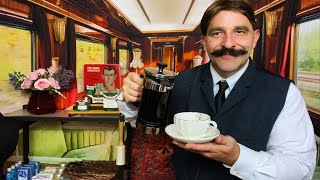 First Class Train Attendant Relaxes You \u0026 Tends To Your Needs🚂 ☕️🗞️ASMR Role Play