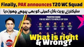 PAK Squad announced for T20 World Cup 2024 | Why PCB delayed announcement