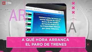 El GOBIERNO intenta EVITAR el PARO de TRENES convocado por la Fraternidad