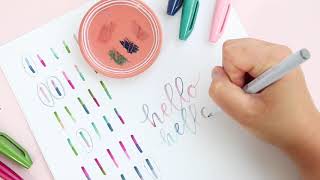 How to find the PERFECT colors to blend | Featuring the new Pentel Touch brush pen colors!