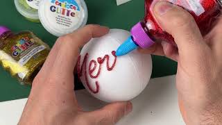 CARIOCA DIY - Come creare delle palline per super brillantinose con CARIOCA Glitter Box! ✨