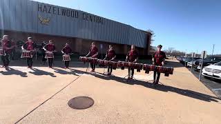 2024 Freedom Percussion Battery Lot Warmup—CSPA Hazelwood Central (Clinic Performance)