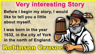 Robinson Crusoe story | Audiobook with subtitles| Learn English Through story. English story