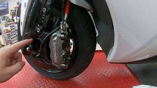 ☆麥可倉庫機車精品☆【BREMBO AK550 一體式 輻射 卡鉗】 大輻射卡鉗 1098 484 M50 對四 黑底紅 影片二~~~歡迎分享~~~