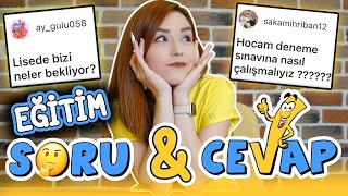 ❓📚EĞİTİMLE İLGİLİ TÜM SORULARINIZI CEVAPLADIM😊✅