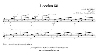 Sagreras : Lesson 80