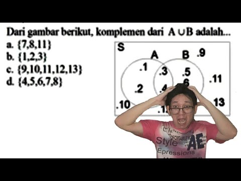 🔴HIMPUNAN🔴Dari Gambar Berikut Komplemen Dari A Gabung B Adalah - YouTube