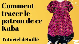 DIY / Tuto couture / comment tracer le patron d'un kaba / robe africaine/ Bulu Style