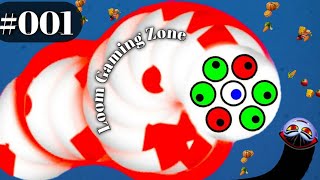 Worms zone.io #001 Best Gameplay | Saamp wala game 2023 | Snake Game 2023 | Rắn Săn Mồi 2023 game