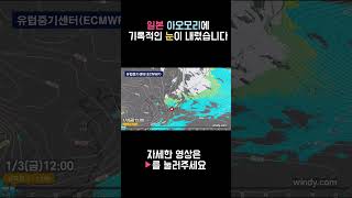 일본 아오모리에 기록적인 눈이 내렸습니다. #weather #뉴스