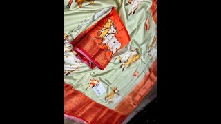 Pichwai Kalamkari  Soft Silk Sarees -  Exclusive Collection