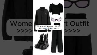 Aesthetic Airport Outfit Idea for Women | Travel Style Inspot ✈️🧳🛫