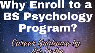 BS Psychology Orientation Career Path I Cedie Mandap