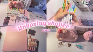 [UNBOXING SHOPEE] săn sale shopee haul đầu tháng 10🪄 //kẹp tóc,hộp bút,móc khóa,…..