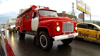 A Retro Soviet Fire Truck from - GAZ 53 | 1977 |