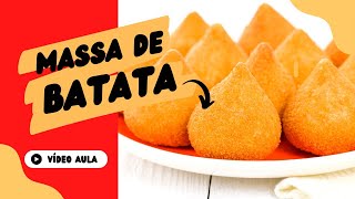 Coxinha com massa de batata [Vídeo aula completa] Faça e venda muito!!! Delícia 😋😋😋