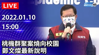 【LIVE直播】桃機群聚案燒向校園　桃園市疫情說明記者會｜2022.01.10 @ChinaTimes