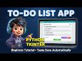 Build a To-Do List App in Python with Tkinter – Beginner Tutorial