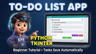 Build a To-Do List App in Python with Tkinter – Beginner Tutorial