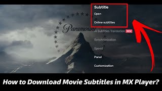 How to Download Movie Subtitles in Mx Player | Kisi bhi movie ka subtitle kaise download kare