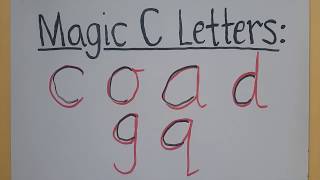 Magic C letters - pre-cursive (Vic)