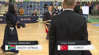 17th World Kendo Championships 3ch B.DATELING(RSA) vs C.ENGIN(TUR)