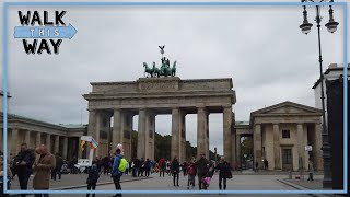 Berlin Unter den Linden to Brandenburg Gate Walking Tour October 2019 - 4k