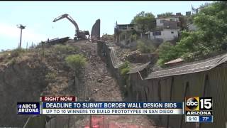 Deadline to submit border wall design bids is Tuesday