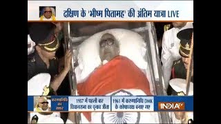 M. Karunanidhi Funeral: Kalaignar's final journey begins