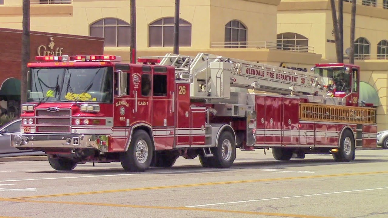 Glendale Fire Dept. Truck 26 - YouTube