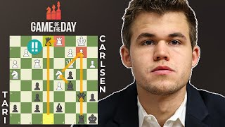 Magnus Carlsen Finds Brilliant Chess Move Vs Tari!