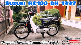 ORIGINAL ANTIK, SUZUKI RC100 1993 NORMAL SEMUA, PLAT W SIDOARJO TAAT PAJAK, RAPI SIAP DIKOLEKSI