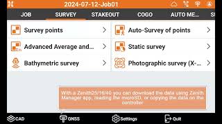 X-PAD Tutorials: SURVEY - Static survey with GNSS receiver