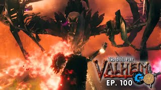 Glitchy Stuffed Crust | Two Idiots Play Valheim | Ep. 100 | w/ Glitchy