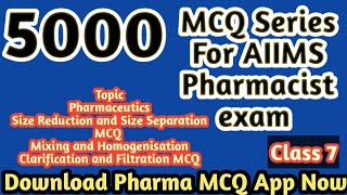 5000 MCQ series for AIIMS CRE Pharmacist exam#rrb pharmacist exam#governmentpharmacistexam