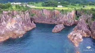 空撮 ドローン 佐渡島 ドンデン山  尖閣