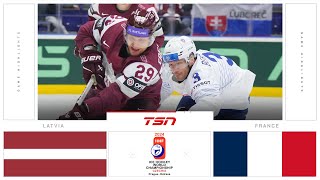 Latvia vs. France FULL HIGHLIGHTS | 2024 Men's World Hockey Championships