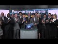 purpose investments inc. opens toronto stock exchange march 14 2014