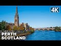 Walking in Perth | Sunny, Crisp Early Morning | October 2023 | Scotland in 4K