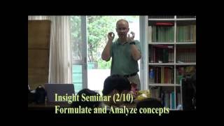 (Jun 5, 2016) Insight Seminar (2/10) - Formulate and analyze concepts